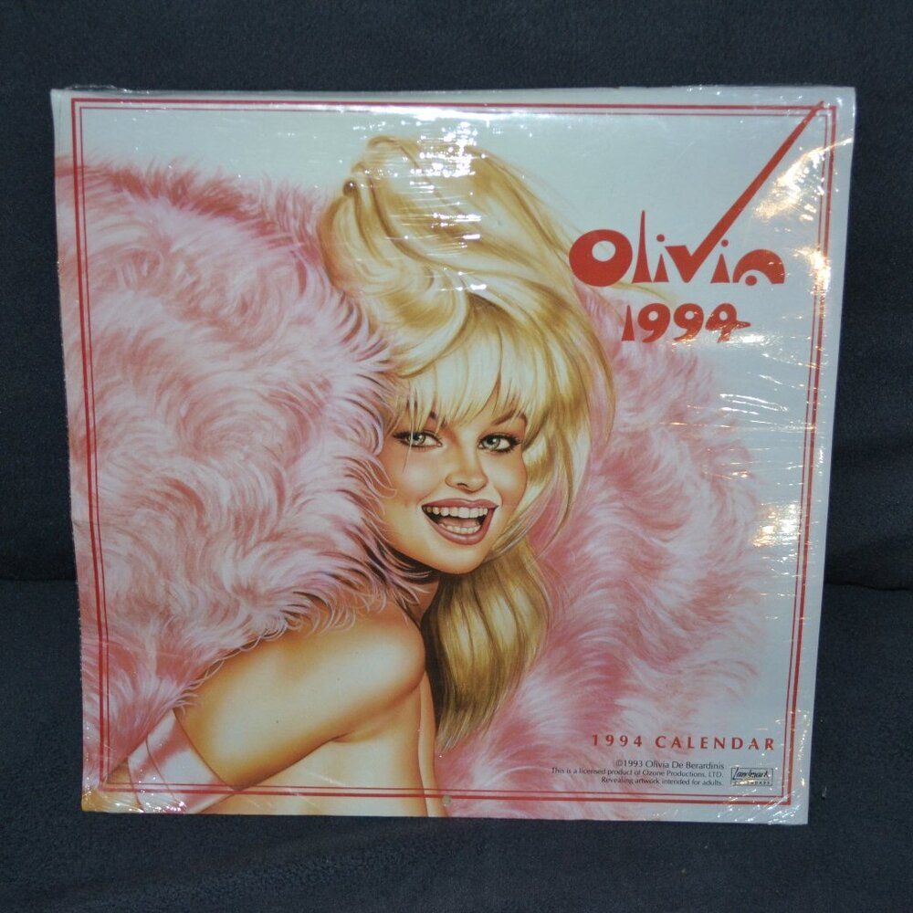 Vintage! 1994 Olivia De Berardinis Erotic Sealed Pin Up Collectible Art Calender